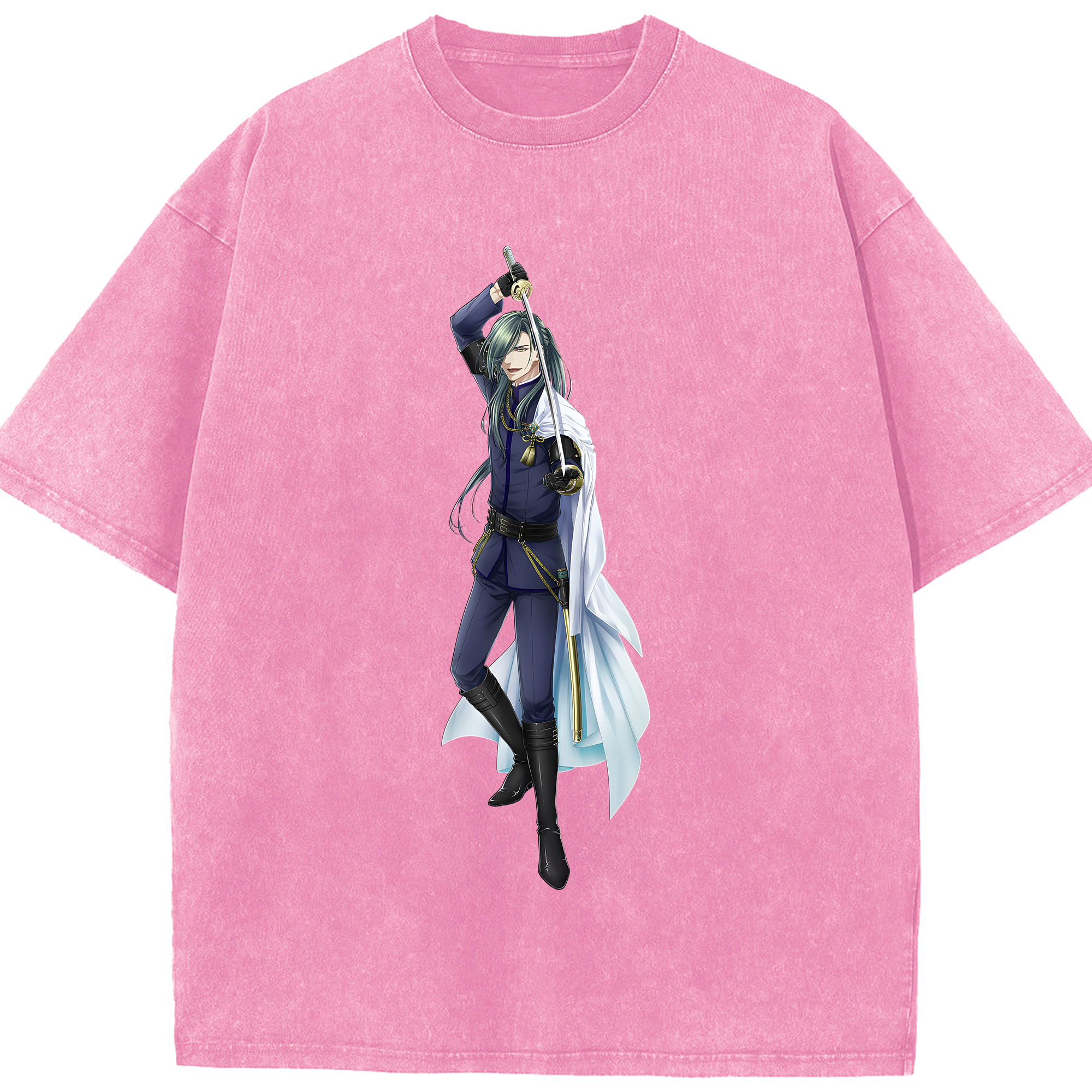 （画像用） 刀剣乱舞 Touken Ranbu 綿100% ヴィンテージ風 半袖Tシャツ（フロントプリント）